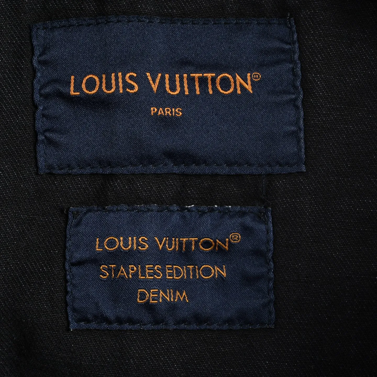 Louis Vuitton/Louis Vuitton 24Fw embroidered logo denim jacket